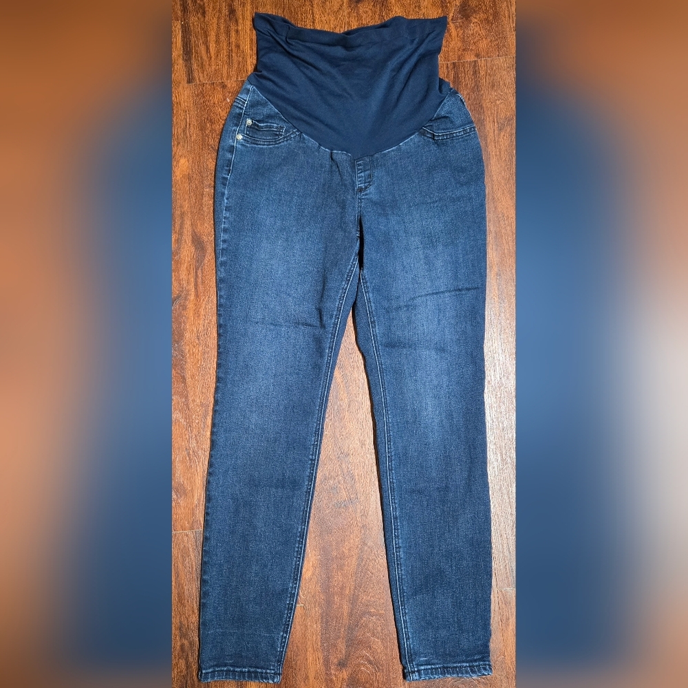 Indigo blue maternity jeans women's size 1X